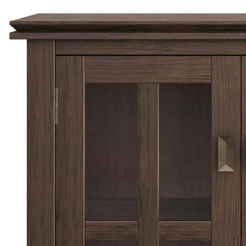 SOLID WOOD 30 inch Wide Low Storage Cabinet - 30w x 14d x 31 h