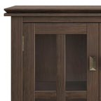SOLID WOOD 30 inch Wide Low Storage Cabinet - 30w x 14d x 31 h