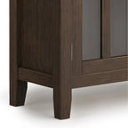 SOLID WOOD 30 inch Wide Low Storage Cabinet - 30w x 14d x 31 h