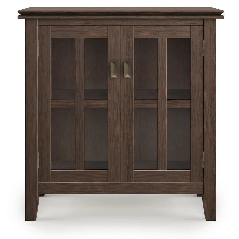 SOLID WOOD 30 inch Wide Low Storage Cabinet - 30w x 14d x 31 h