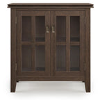 SOLID WOOD 30 inch Wide Low Storage Cabinet - 30w x 14d x 31 h