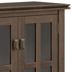 SOLID WOOD 30 inch Wide Low Storage Cabinet - 30w x 14d x 31 h