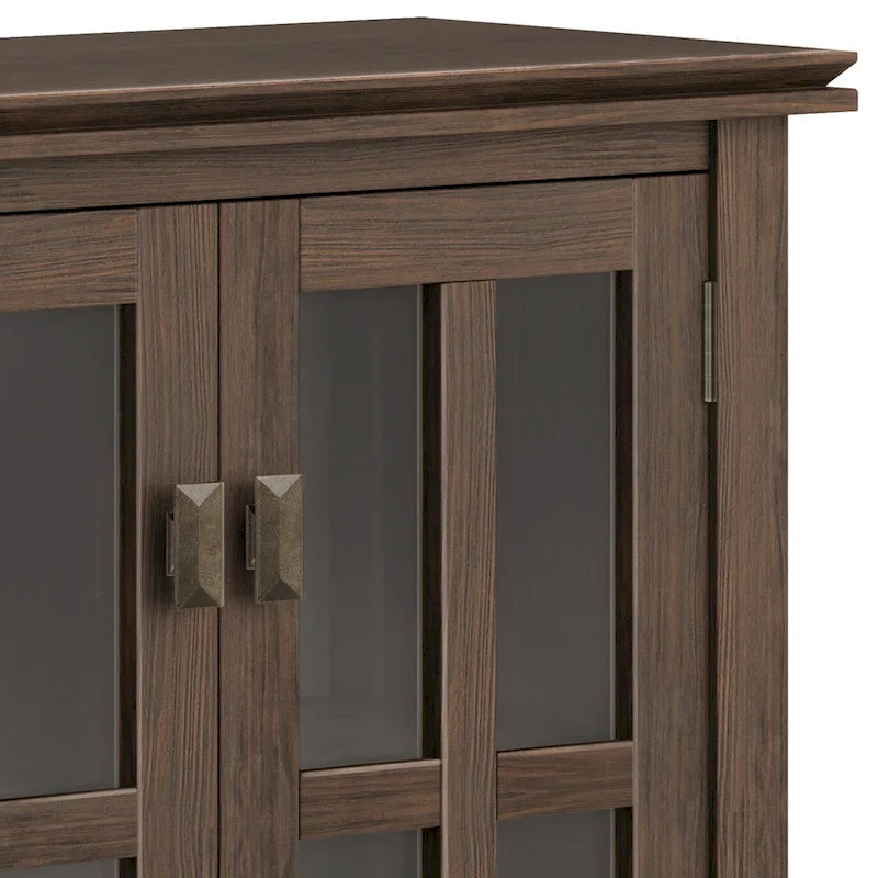 SOLID WOOD 30 inch Wide Low Storage Cabinet - 30w x 14d x 31 h