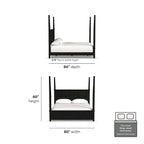 Black King Poster Bed