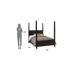 Black King Poster Bed