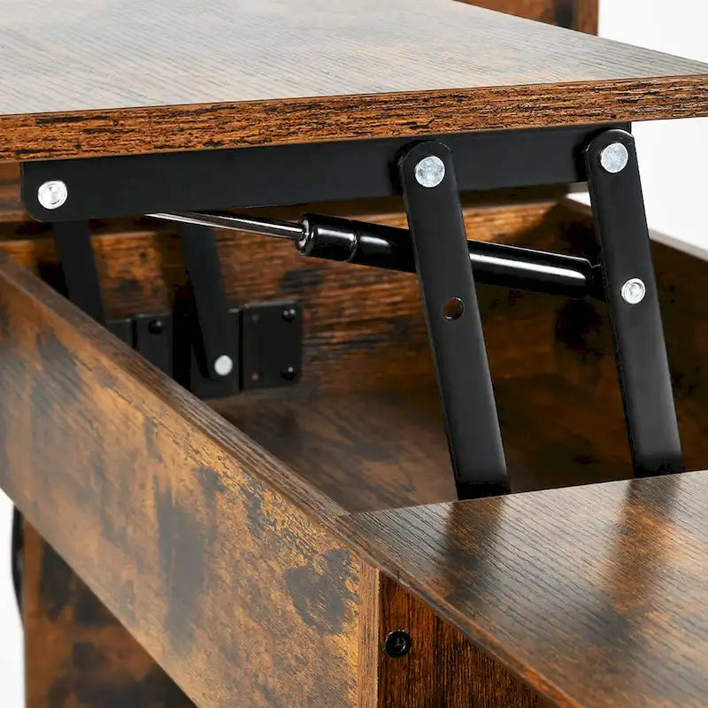 59 L Shaped Desk Corner LED Computer Gaming Desk with File Cabinet and Lift Table Top
