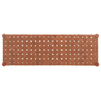 Manervia Wood & Leather Bench - 47Wx16Dx18H