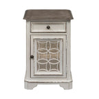 Antique White Chair Side Table