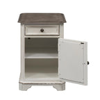 Antique White Chair Side Table
