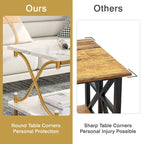 Coffee Table with Storage and Open Shelves for Living Dining Room 39-Inch, Modern Rectangle & Industrial Design