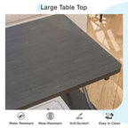 Coffee Table with Storage and Open Shelves for Living Dining Room 39-Inch, Modern Rectangle & Industrial Design