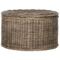Wicker Storage Coffee Table - 28.5 x 28.5 x 17 - 29Wx29Dx17H