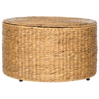 Wicker Storage Coffee Table - 28.5 x 28.5 x 17 - 29Wx29Dx17H