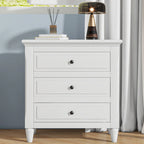 3-Drawer Wooden Nightstand