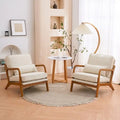 Upholstered Linen Blend Accent Chair