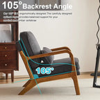 Upholstered Linen Blend Accent Chair