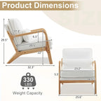 Upholstered Linen Blend Accent Chair