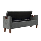 Storage Bench with Solid Wood Legs