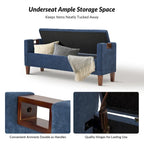 Storage Bench with Solid Wood Legs