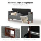Storage Bench with Solid Wood Legs