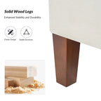Storage Bench with Solid Wood Legs